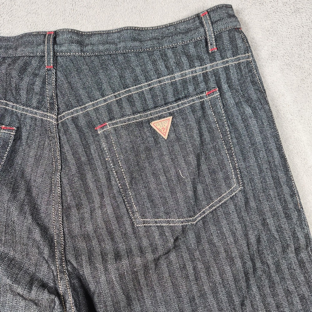Vintage Guess Jeans Denim Shorts Mens size 38 Cotton Blend USA Retro Y2K Baggy - Picture 3 of 11